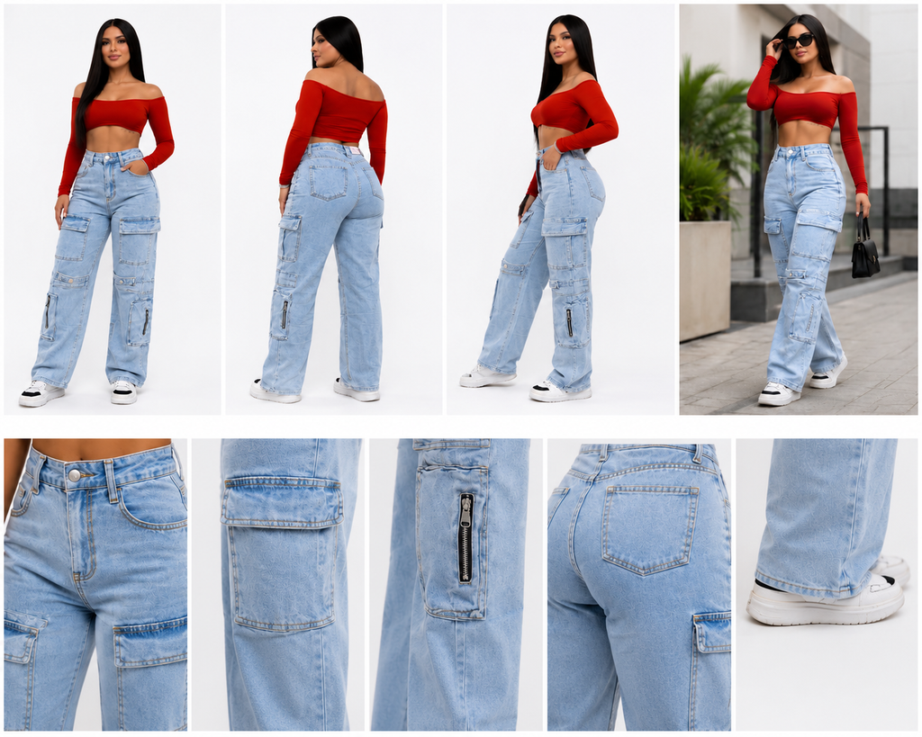 Urban Cargo Wide Leg Jean