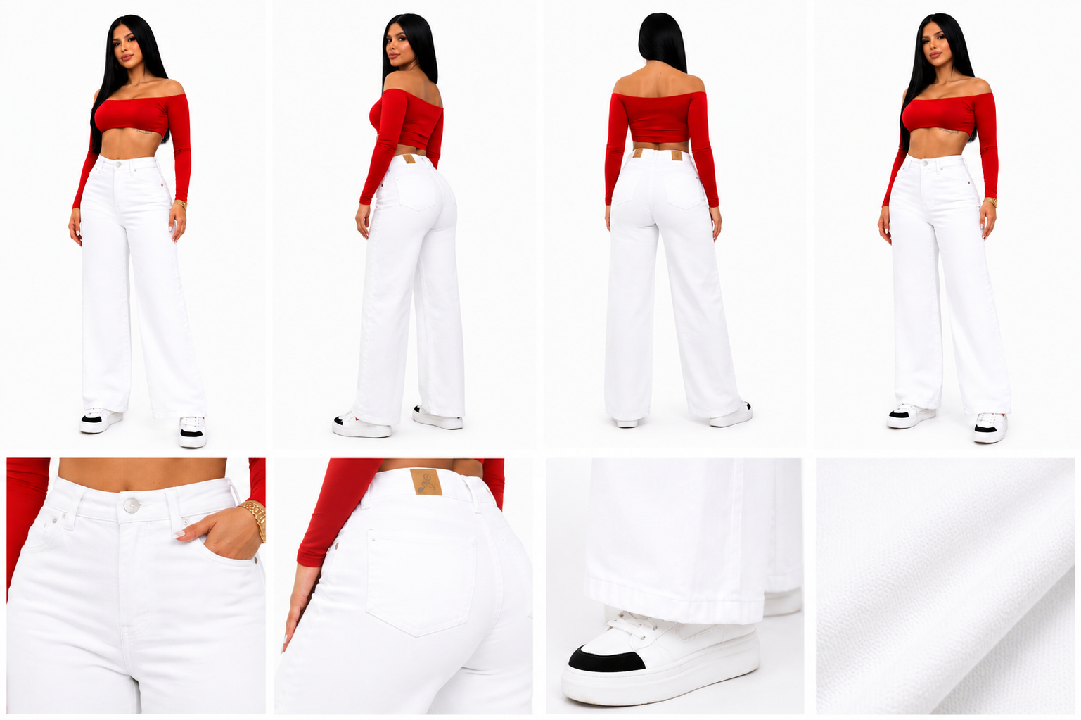 Urban Wide Leg White Jean