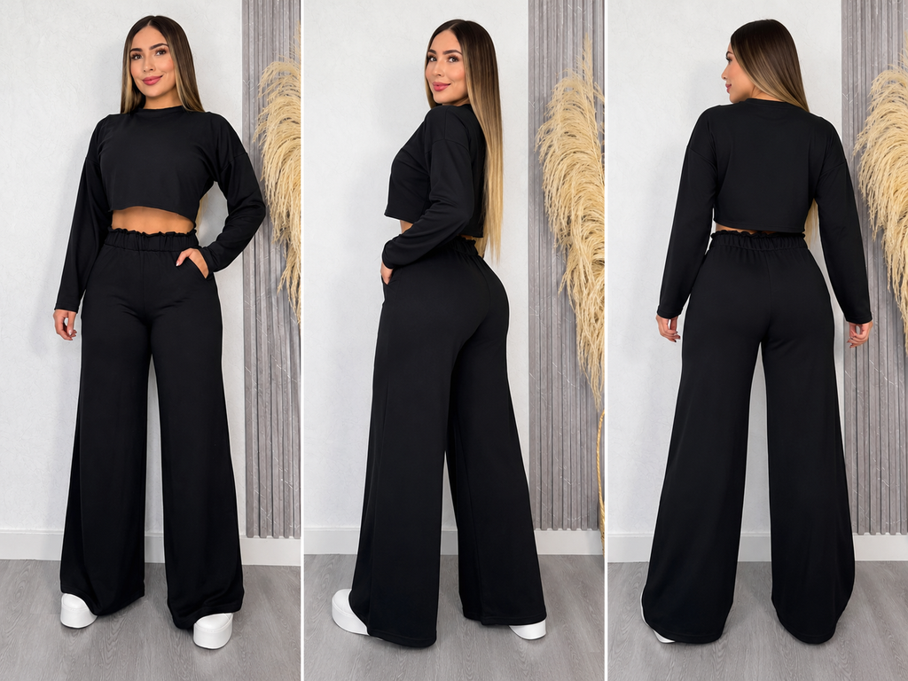 Midnight Elegance Two-Piece Set