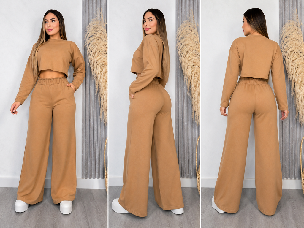 Cozy Chic Lounge Set Camel